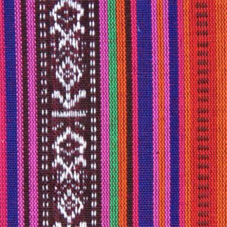 Jacquard m/ mexicanske striber Stof 38 - 50cm