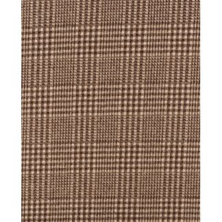 Jacquard Stof 150cm 1658 - Brun med små tern