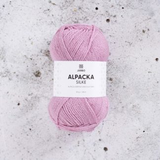 Järbo Alpaca Silke Garn 523 Pink Blomsterblad