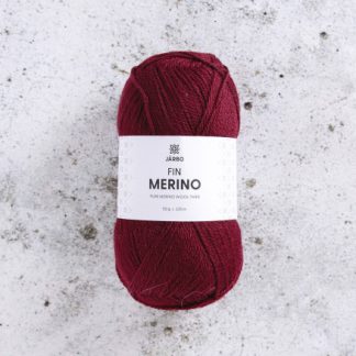 Järbo Fine Merino Garn 324 Rødvin