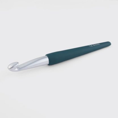 KnitPro Waves Aluminium Crochet Hook Med soft feel Håndtag - 12.00mm