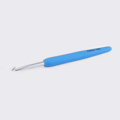 KnitPro Waves Aluminium Crochet Hook Med soft feel Håndtag - 5.00mm