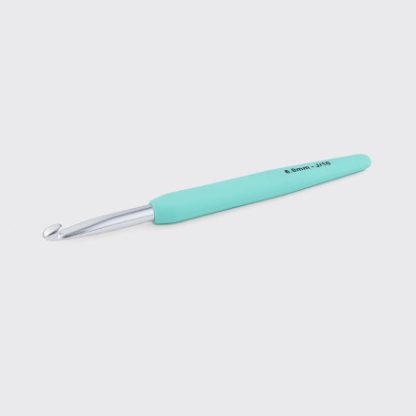 KnitPro Waves Aluminium Crochet Hook Med soft feel Håndtag - 6.00mm