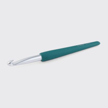 KnitPro Waves Aluminium Crochet Hook Med soft feel Håndtag - 8.00mm