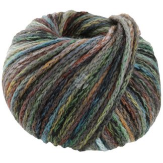 Lana Grossa Cool Merino Big 412 Grå/Gul/Oliven/Turkis/Grøn/Mørkegrøn/O