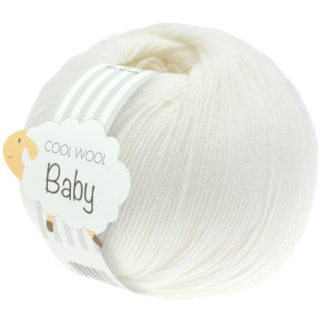 Lana Grossa Cool Wool baby Garn 207 Hvid