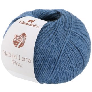 Lana Grossa Natural Lama Fine Garn 105 Pudderblå