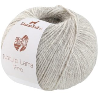 Lana Grossa Natural Lama Fine Garn 112 Grå-Beige