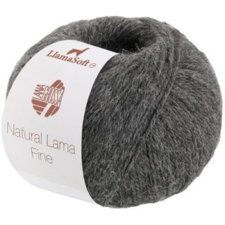 Lana Grossa Natural Lama Fine Garn 114 Grå-Brun