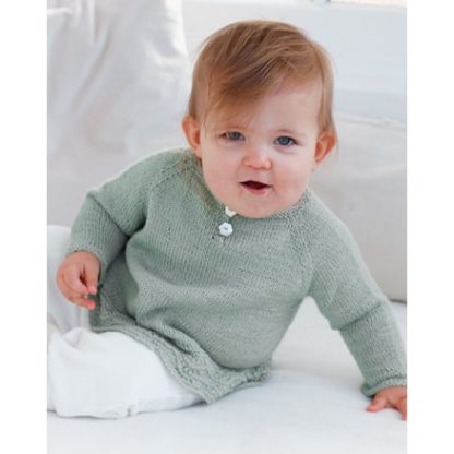 Little Pea by DROPS Design - Baby Bluse Strikkeopskrift str. 0/1 mdr - - 5/6 år