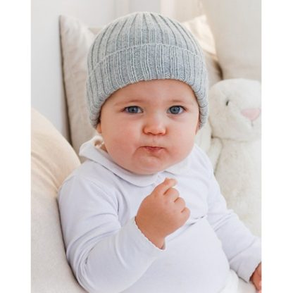 Little Pearl Hat by DROPS Design - Baby Hue Strikkeopskrift str. 0/1 m - 3/4 år