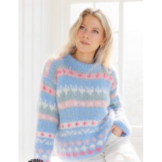 Mixed Berries Sweater by DROPS Design - Bluse Strikkeopskrift str. XS  - XXX-Large