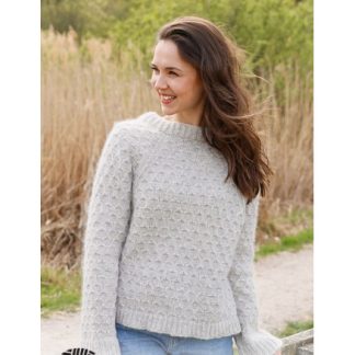 Northern Mermaid Sweater by DROPS Design - Bluse Strikkeopskrift str.  - XXX-Large