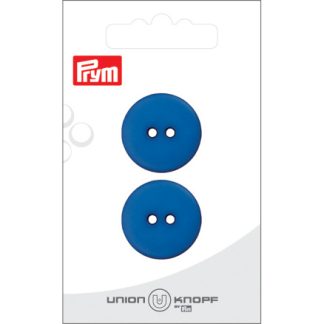 Prym Flad Plastikknap Blå 23mm - 2 stk