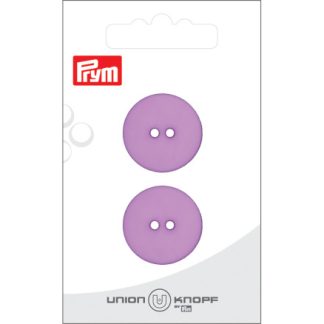 Prym Flad Plastikknap Lilla 23mm - 2 stk