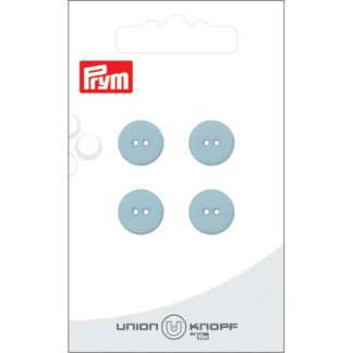 Prym Flad Plastikknap Lyseblå 12mm - 4 stk