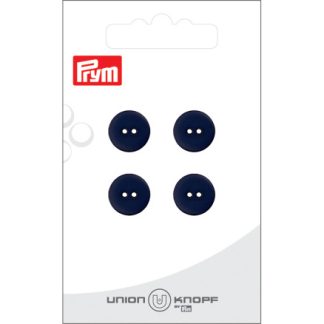 Prym Flad Plastikknap Navy 12mm - 4 stk