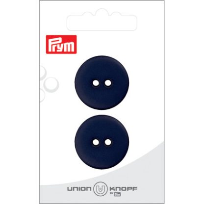 Prym Flad Plastikknap Navy 25mm - 2 stk