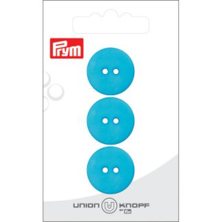 Prym Flad Plastikknap Turkis 20mm - 3 stk