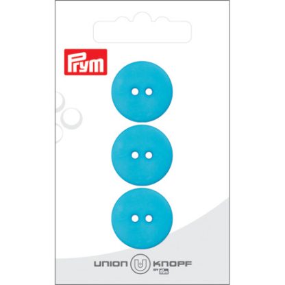 Prym Flad Plastikknap Turkis 20mm - 3 stk