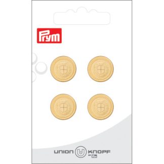 Prym Knap Guld 15mm - 4 stk