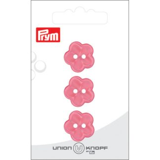 Prym Plastikknap Blomst Pink 18mm - 3 stk