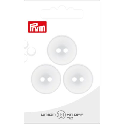 Prym Plastikknap Hvid 23mm - 3 stk