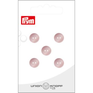 Prym Plastikknap Lyserød 10mm 2 Huller - 5 stk