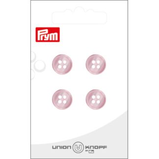 Prym Plastikknap Lyserød 12mm - 4 stk