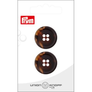 Prym Plastikknap Mørkebrun 23mm - 2 stk