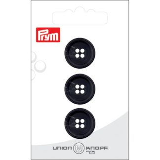 Prym Plastikknap Sort 18mm - 3 stk