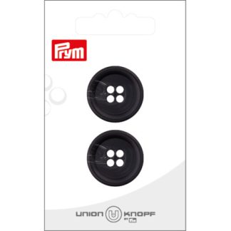 Prym Plastikknap Sort 23mm - 2 stk