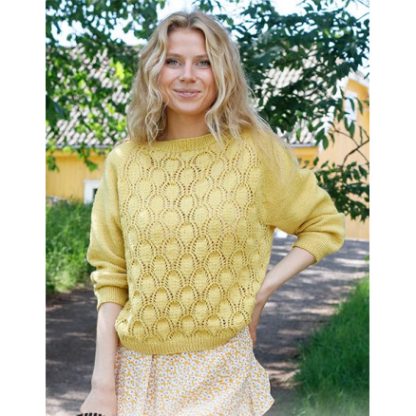 Queen Bee by DROPS Design - Bluse Strikkeopskrift str. S - XXXL - XXX-Large