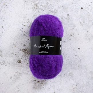 Svarta Fåret Brushed Alpaca Garn 22 Lilla