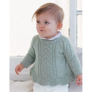 Sweet Ivy by DROPS Design - Baby Bluse Strikkeopskrift str. 0/1 mdr -  - 3/4 år