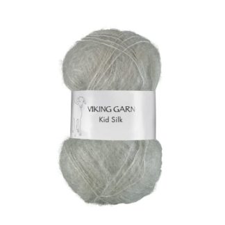 Viking Garn Kid-Silk Støvet Lys Grøn