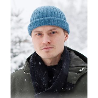 Winter Mist Hat by DROPS Design - Hue Strikkeopskrift str. S/M - L/XL - Large/X-Large