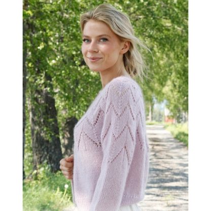 Wishing Well Cardigan by DROPS Design - Cardigan Strikkeopskrift str.  - XXX-Large